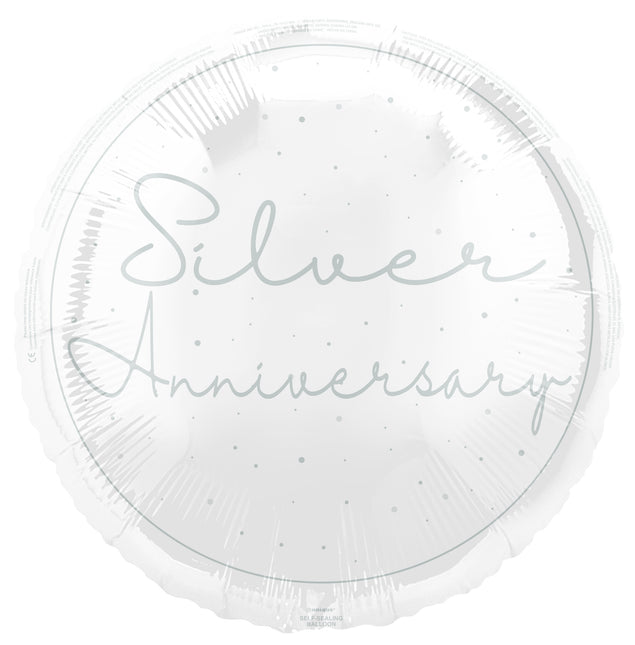 25 år gift Heliumballong tom 45cm