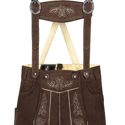 Mörkbruna läderbyxor för män