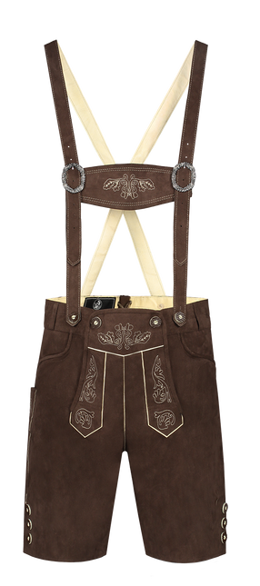 Mörkbruna läderbyxor för män