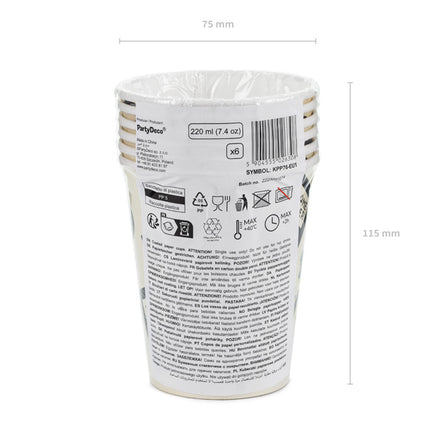 Muggar för spelparty 220ml 6st