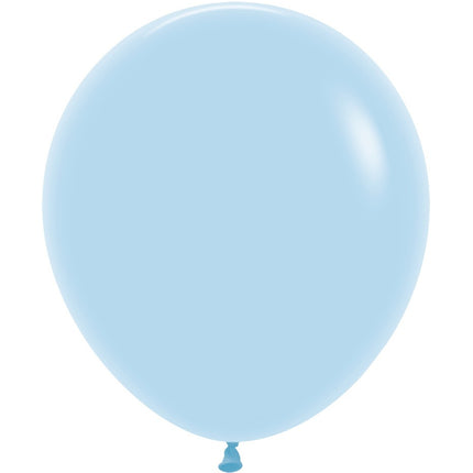 Ballonger Pastell Matt Blå 45cm 25st
