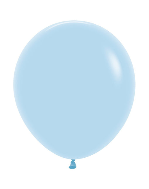 Ballonger Pastell Matt Blå 45cm 25st