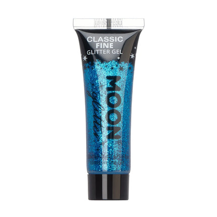 Moon Glitter Classic Fine Glitter Gel Blå 12ml