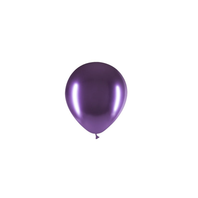 Lila Ballonger Krom 13cm 100st