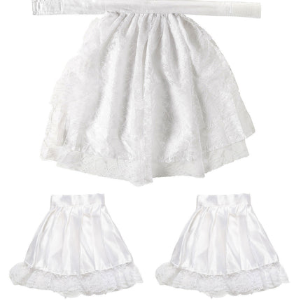 Jabot med ärmar spets