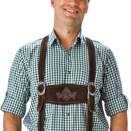 White Green Blouse Kortärmad för män Threshold Arm