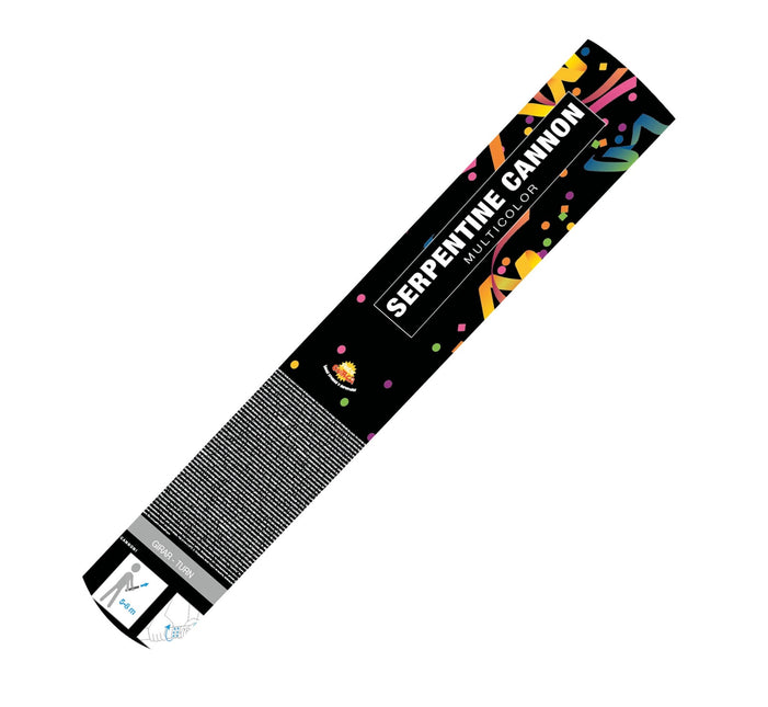 Konfettikanon färgad 40 cm