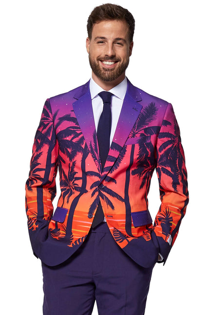 Hawaii Palm Tree Kostym Herr <tc>OppoSuits</tc>