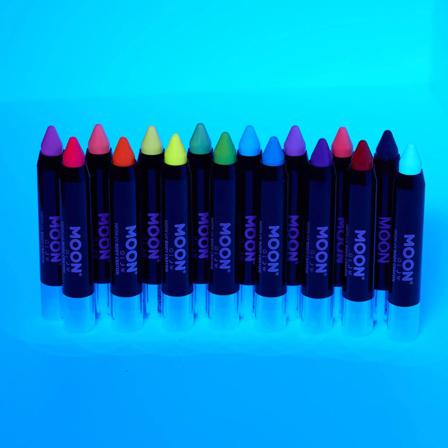 Moon Glow Intense Neon UV Body Crayons Intense Purple 3,2 g