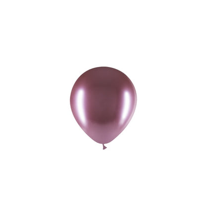 Ljuslila ballonger krom 13cm 100st