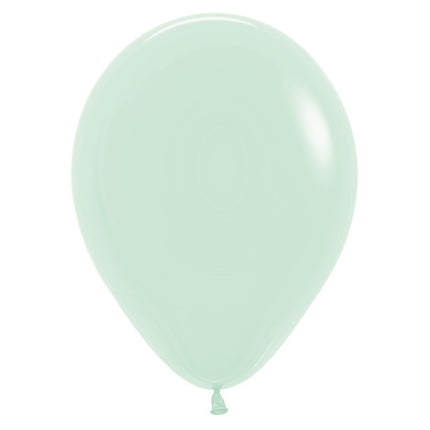 Ballonger Pastell Matt Grön 23cm 50st