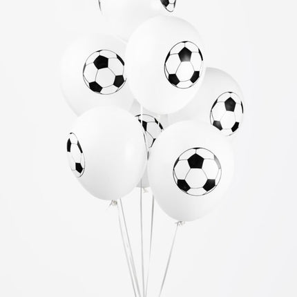 Vita fotbollsballonger 30,5cm 8st