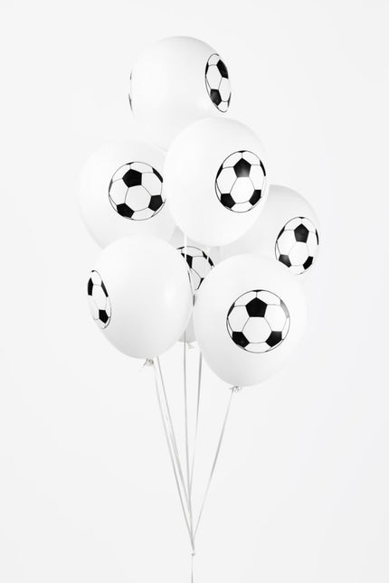 Vita fotbollsballonger 30,5cm 8st