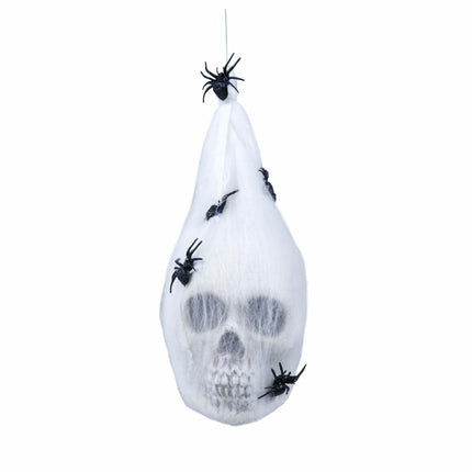 Halloween Dödskalle Spindelväv Väska 25cm