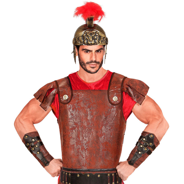 Romerska armskydd Brun