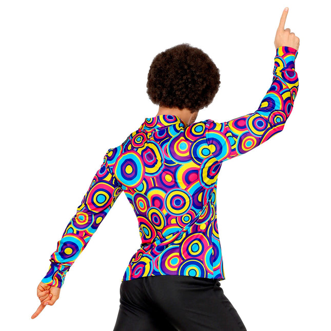 Disco 70S Blus Blå Bubblor för män