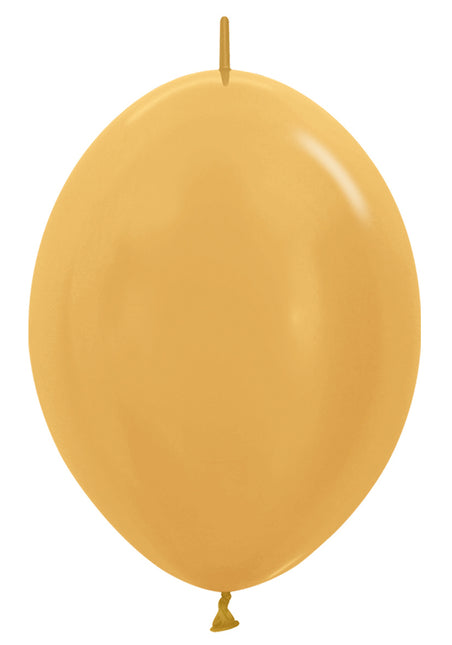 Ballonger Metallic Guld 30cm 50st