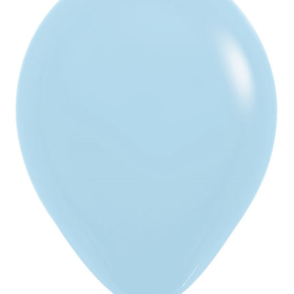 Ballonger Pastell Matt Blå 30cm 50st