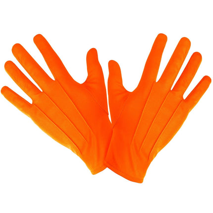 Orange handskar