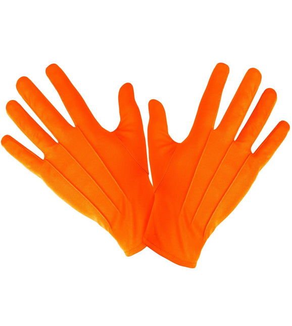 Orange handskar