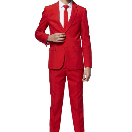 Röd dräkt pojke tonåring <tc>OppoSuits</tc>