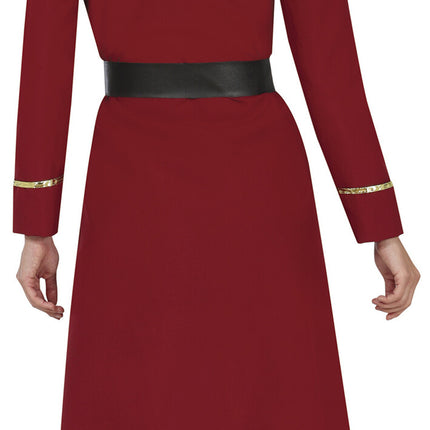 Piratdräkt Bordeaux Röd Dam