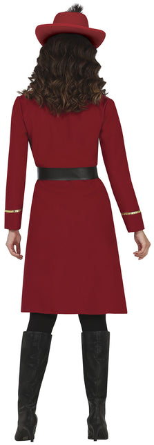 Piratdräkt Bordeaux Röd Dam