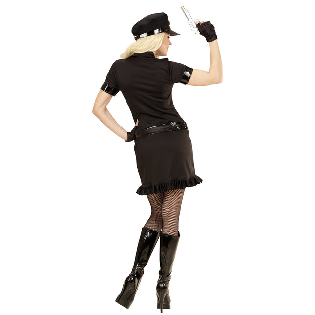 Polis Klänning Svart Damer Kort