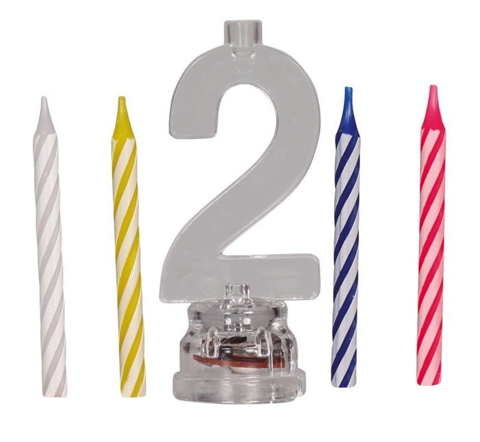 Ljusstake 2 år Led 13cm