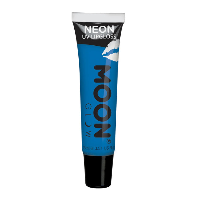 Moon Glow Neon UV Läppglans Intense Blue Bubblegum 15ml