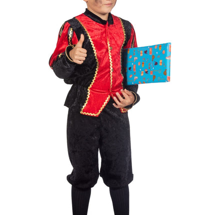 Pietenpak Kind Röd/Svart Luxe