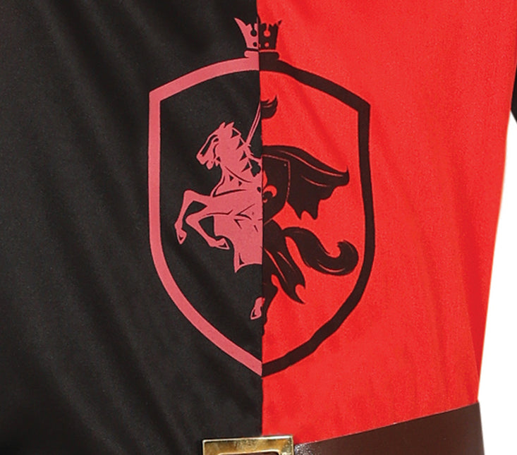 Riddardräkt Röd Svart Pojke