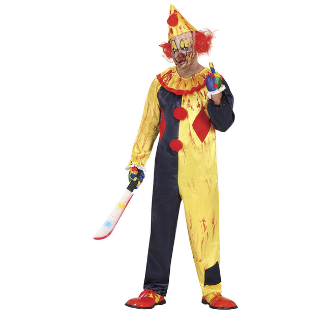 Killer Clown Halloween Kostym Herr Gul
