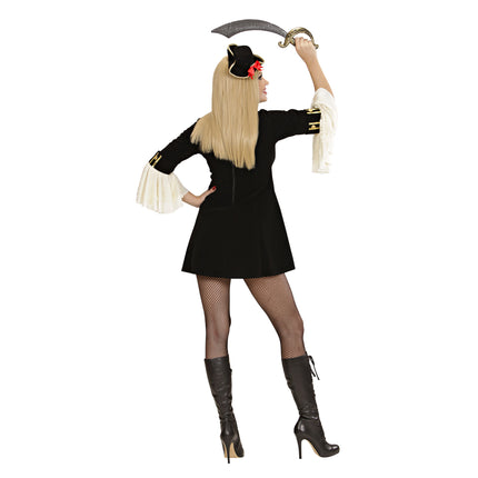 Piratklänning Svart Guld Damer