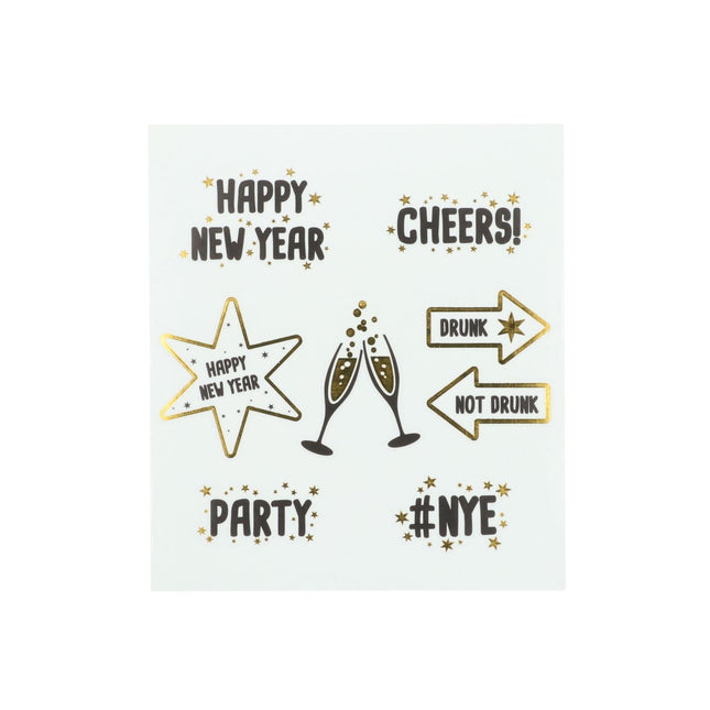 Nyårsafton Fönsterklistermärken 8st