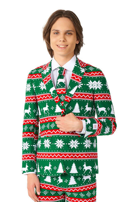 Festlig grön kostym pojke tonåring <tc>OppoSuits</tc>