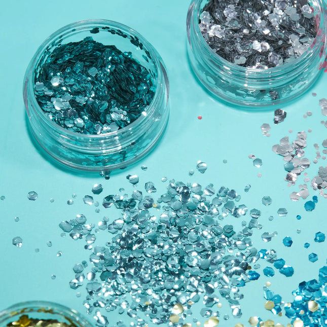Moon Glitter Bio Chunky Glitter Turkos 3g