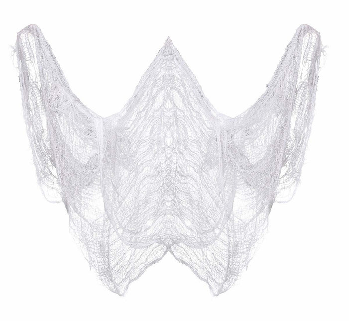 Halloween vitt nät tyg 5m