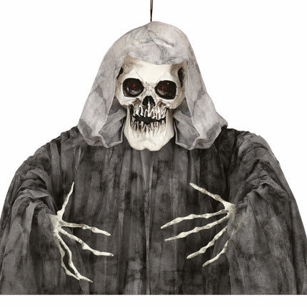 Halloween Hängande Dekoration Skelett Med Ljus 1,7m