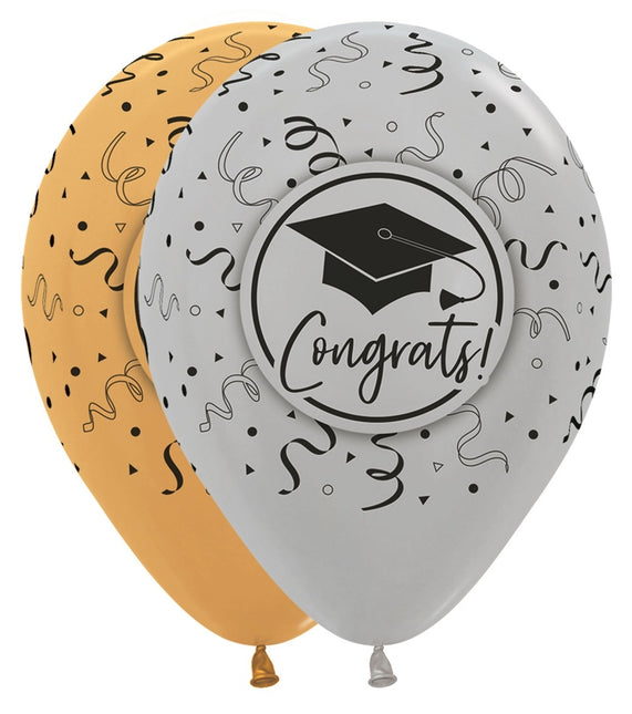 Ballonger Congrats Graduation Mix 30cm 25st