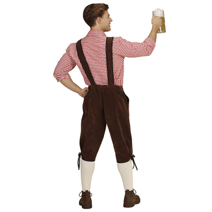 Oktoberfest Lederhosen Brun Herr