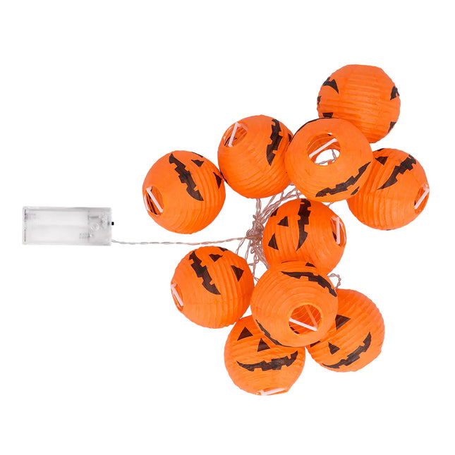 Ljusgirlang LED Halloween Pumpor 1,85m
