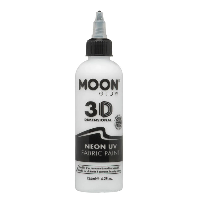 Moon Glow Neon UV-tygfärg 125ml Vit 125ml