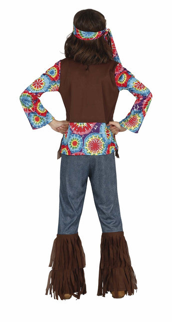 Hippie flicka kostym blommor