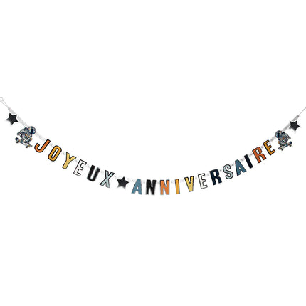 Space Party Letter Girlang Yoyeux Anniversaire 2,5m