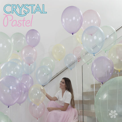 Ballonger Kristall Pastellgul 321 30cm 50st