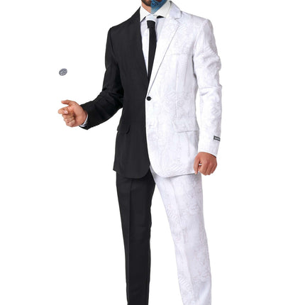 Two Face Svart Vit Kostym Herr <tc>Suitmeister</tc>