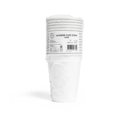 Vita bägare papper 210ml 14st