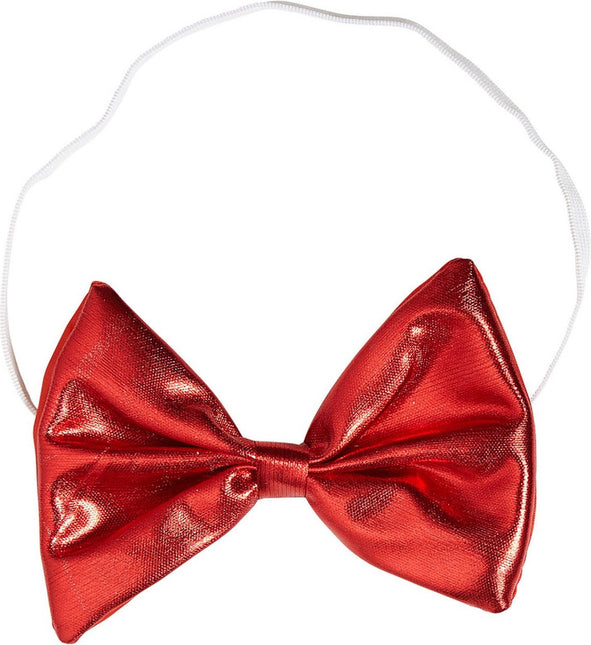 Röd rosett metallic