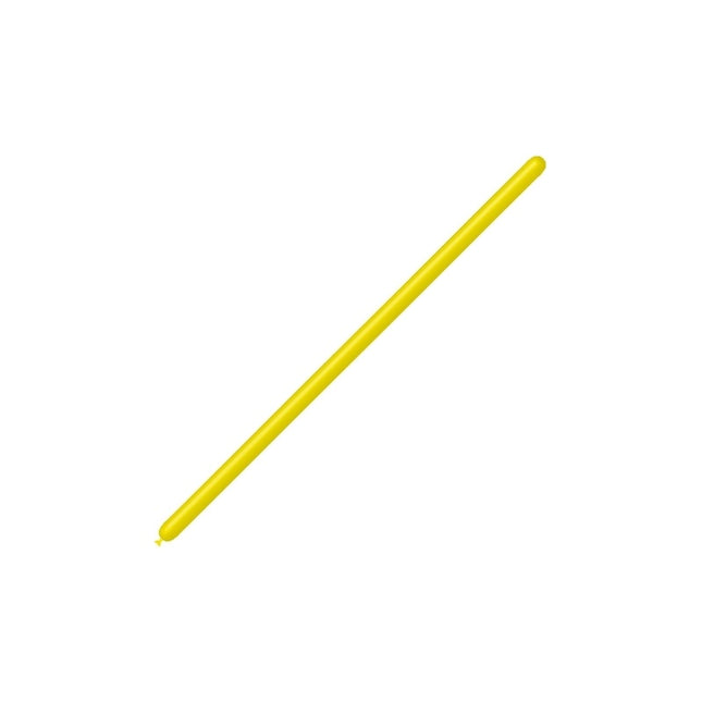 Ljusgula modelleringsballonger 2,5cm 150cm 100st